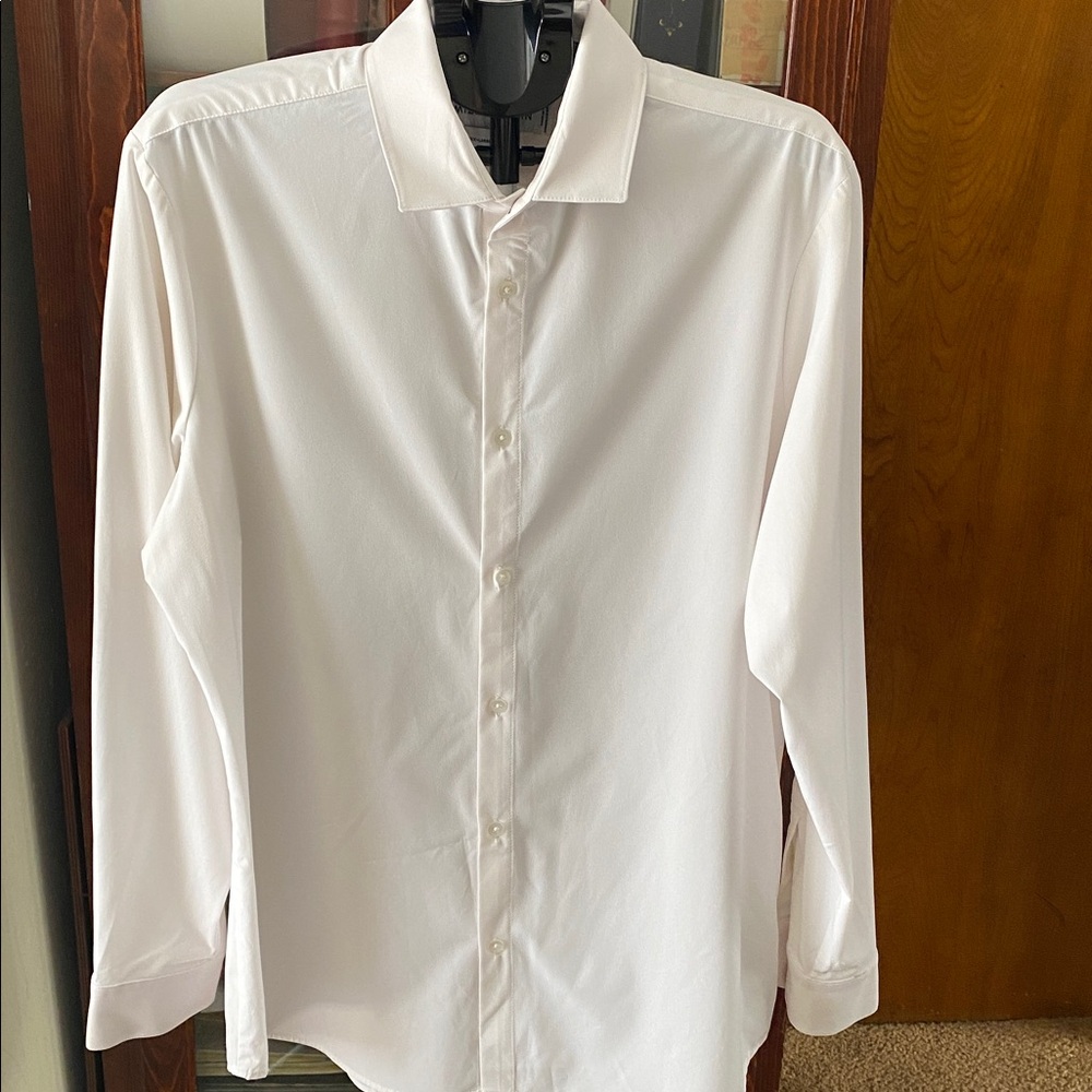 Mizzen+Main Leeward White Dress Shirt Size XXL - Picture 6 of 15